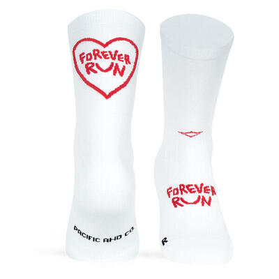 Sokken unisex - pacific forever run - white