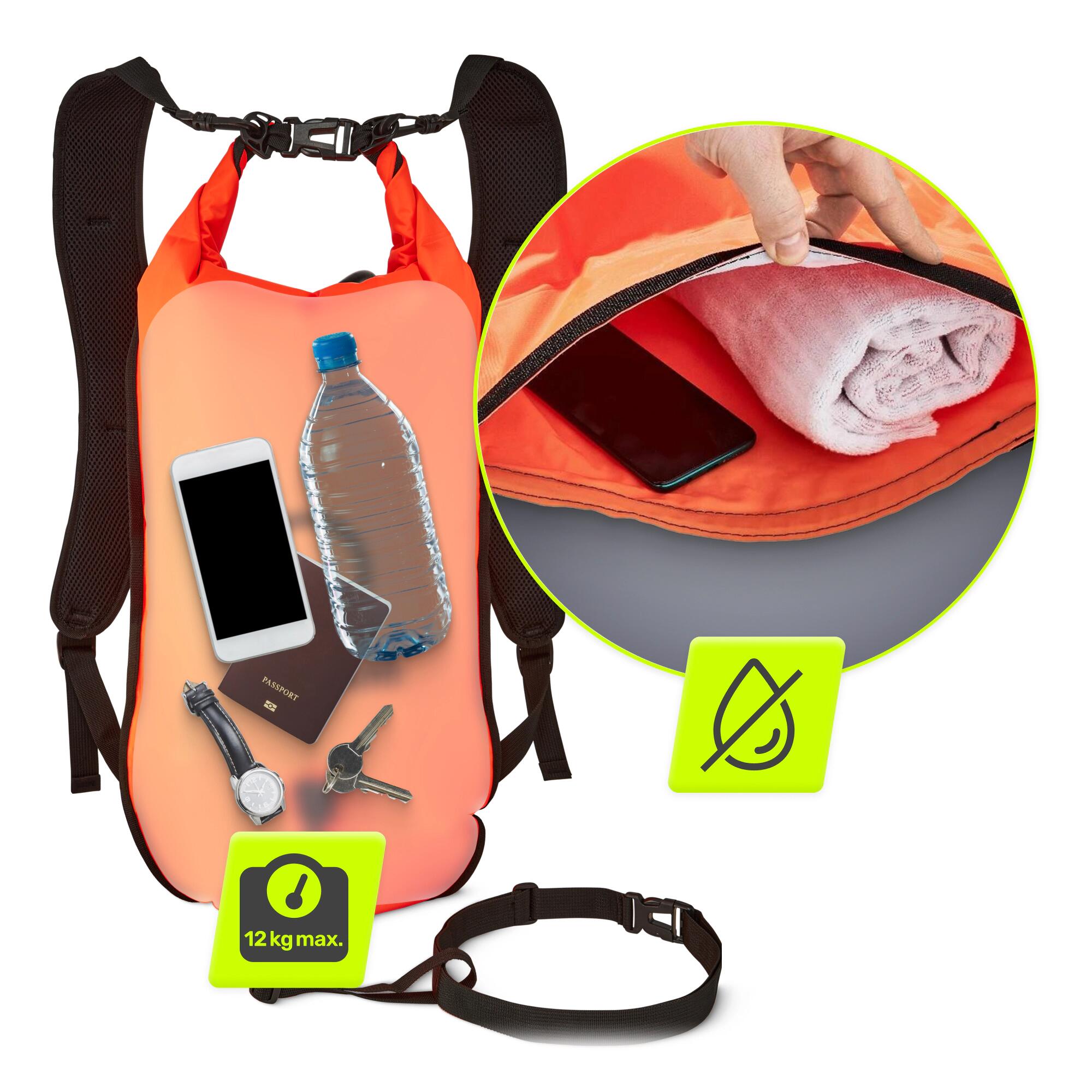 Boa Gonfiabile Sicurezza TSUNAMI 3in1 Nuoto Acque Aperte Zaino 35L 140N 7/7