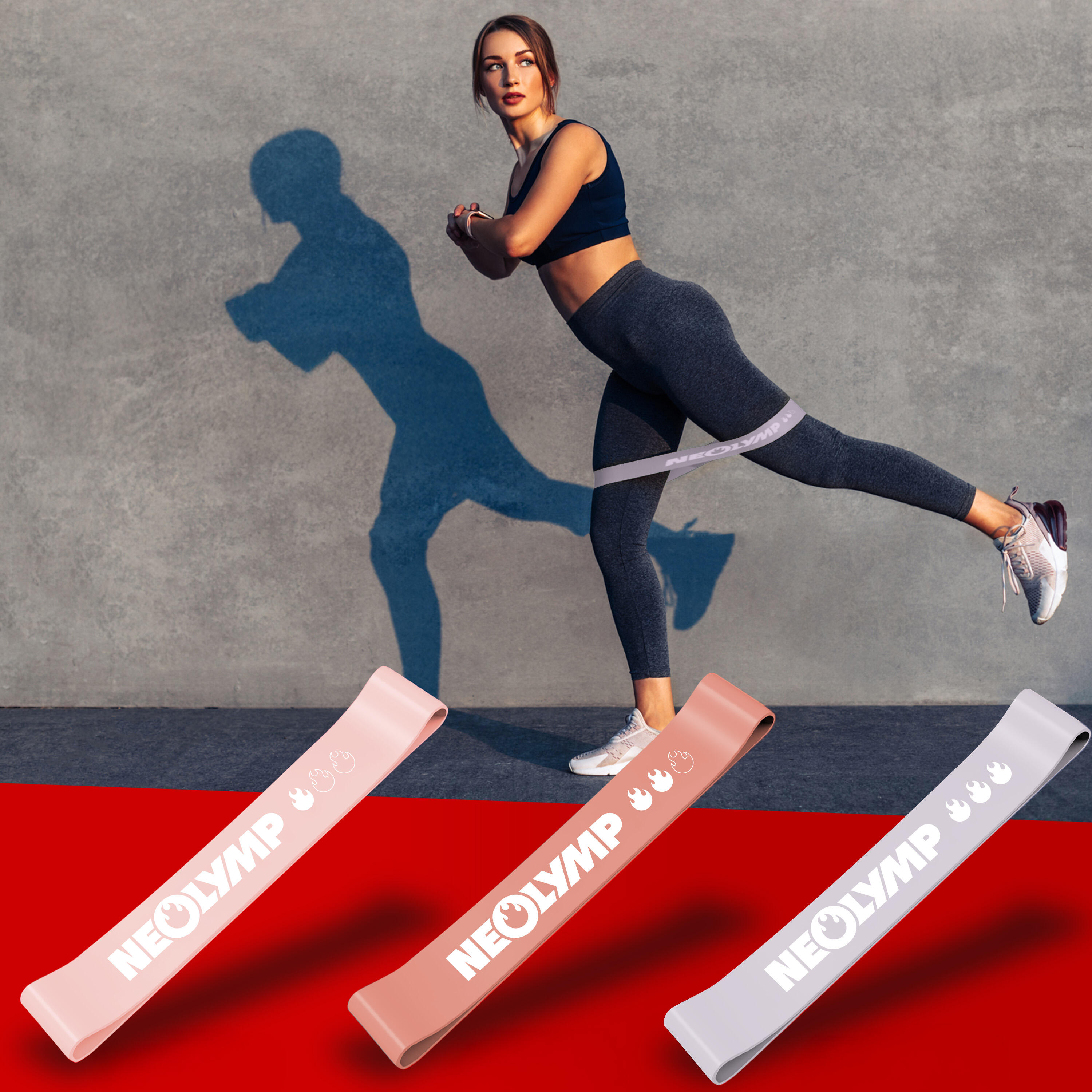 Latex Fitnessbänder – Widerstandsbänder, ideal für Ganzkörpertraining 4/6