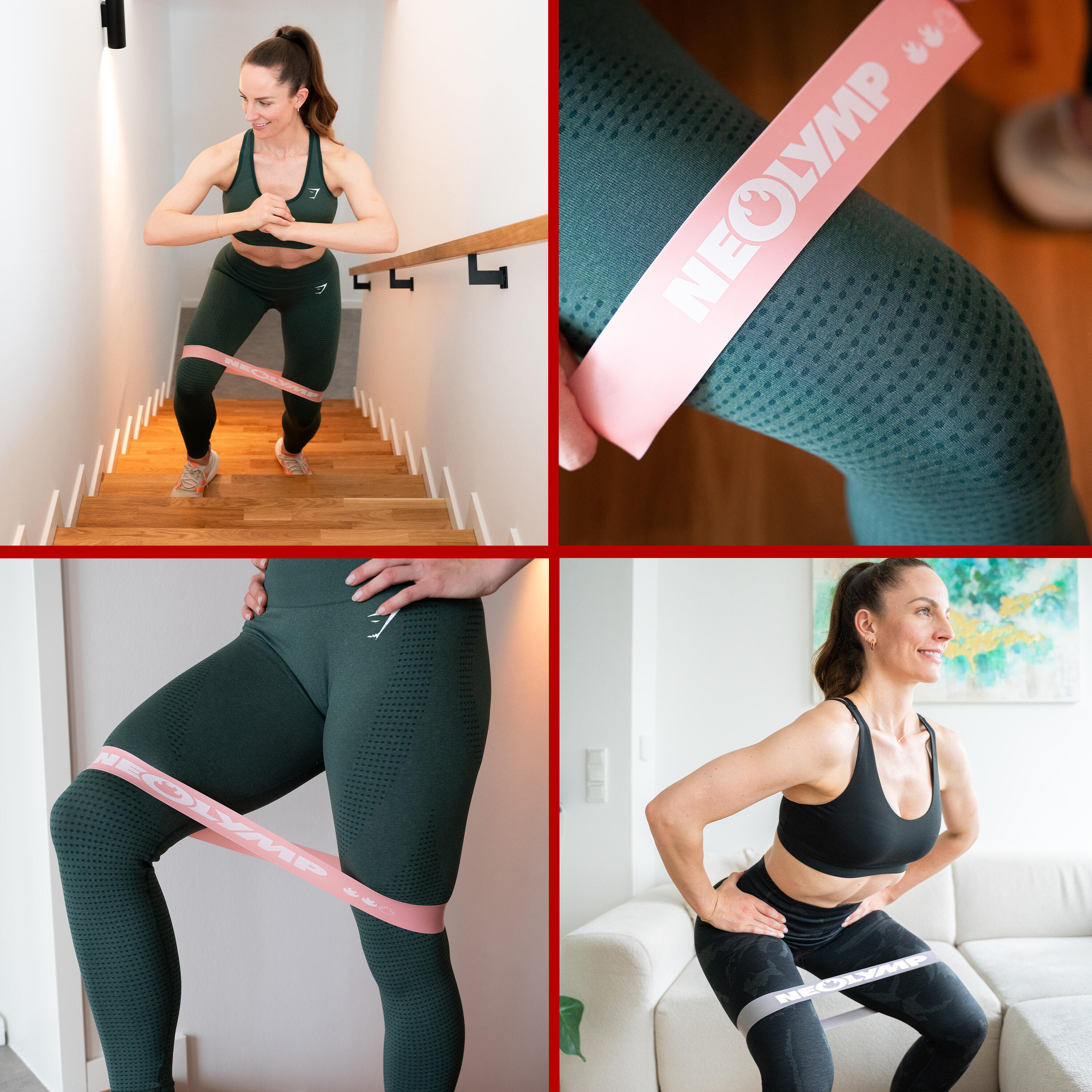 Latex Fitnessbänder – Widerstandsbänder, ideal für Ganzkörpertraining 2/6