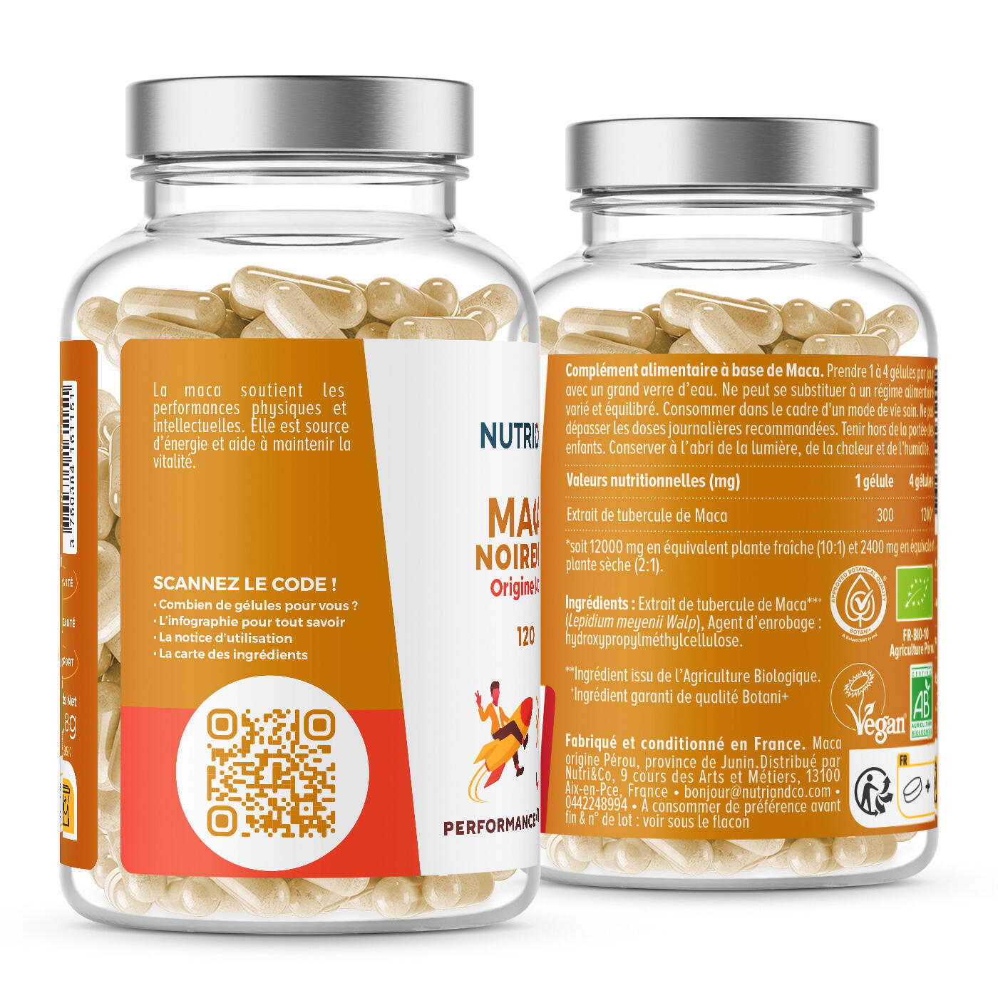 Maca Noire BIO du Pérou Hautement Dosé – Force, Énergie – 120 Gélules 2/2
