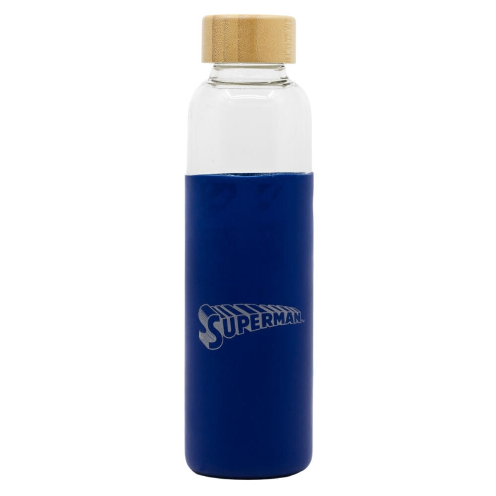 Botella De Cristal Con Funda De Silicona Superman Symbol 585 ML 2/3