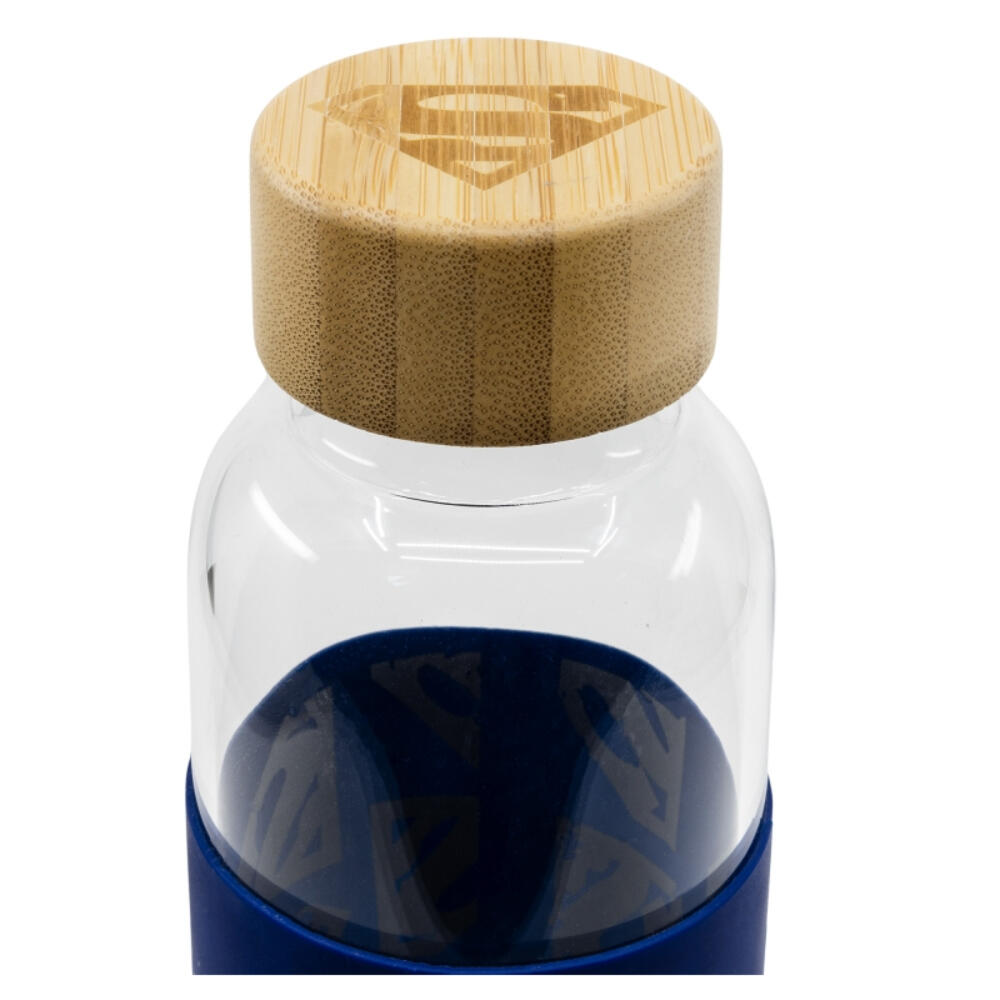 Botella De Cristal Con Funda De Silicona Superman Symbol 585 ML 3/3