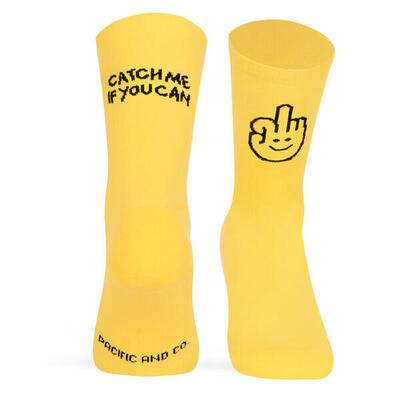 Calzini - corsa - unisex - rinforzati - giallo