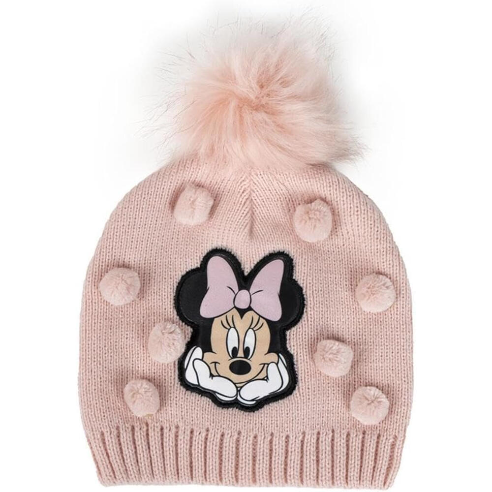 Gorro con Pompón Minnie Mouse Rosa con Aplicaciones Niña 2/3