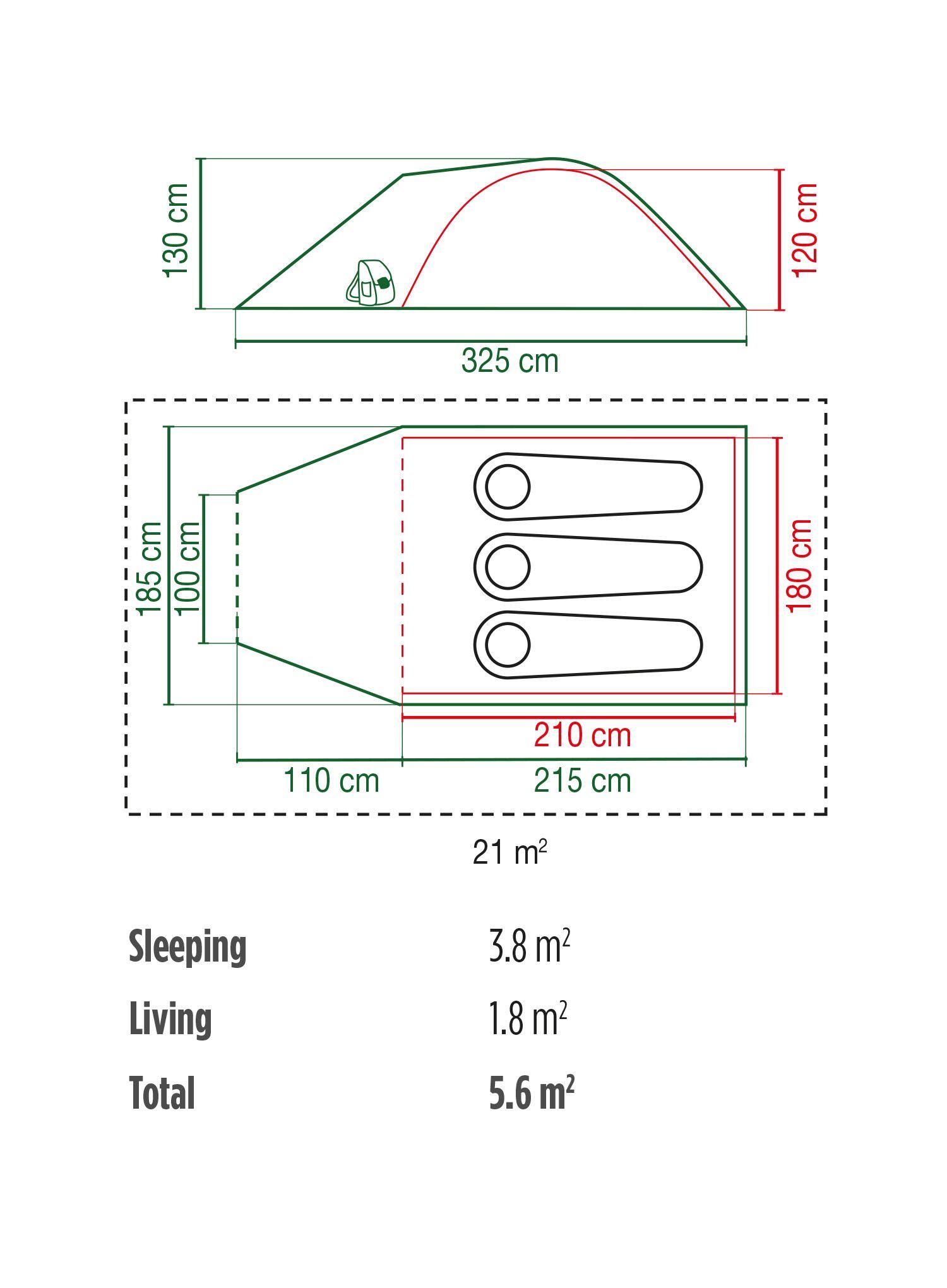Namiot Coleman DARWIN 3 PLUS 2/7