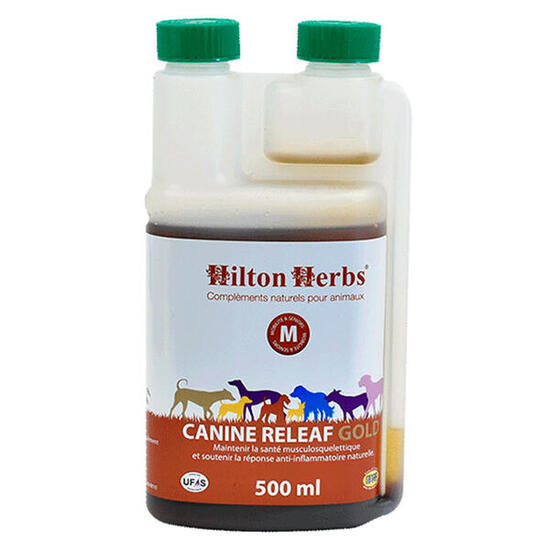 Anti-inflammatoire naturel chien Canine Releaf Gold Hilton Herbs 500mL