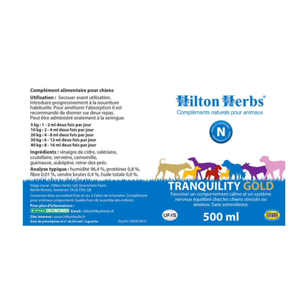 Antistress chien Tranquility Gold Hilton Herbs 250mL 2/2