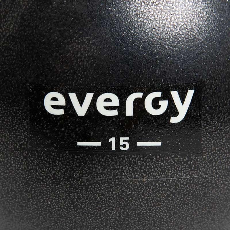 Pelota pilates negra 15 cm evergy 2/4