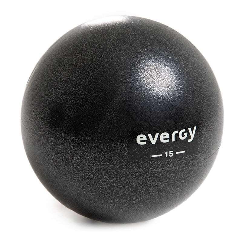 Pelota pilates negra 15 cm evergy 1/4