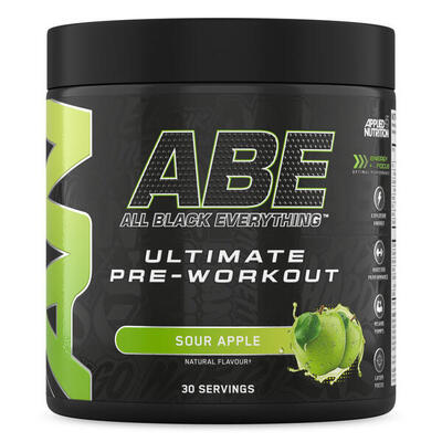 Abe ultimate pre-workout - sour apple - 375 gram (30 doseringen)