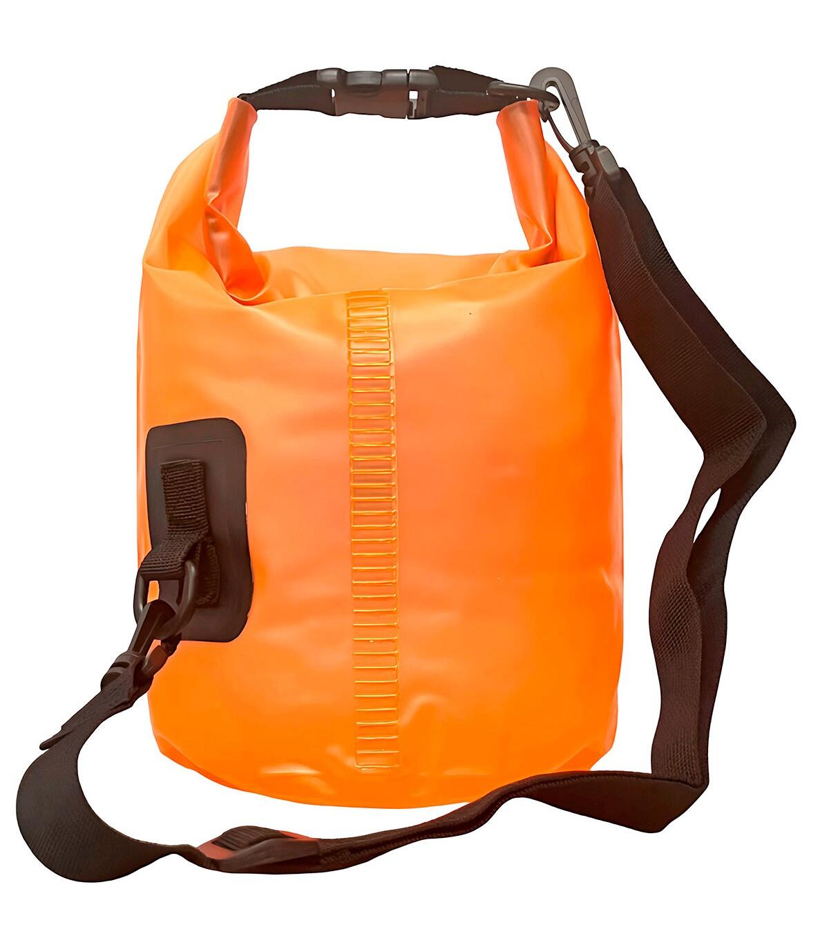 Bolsa impermeável translúcida 5L para atividades aquáticas, laranja 3/4