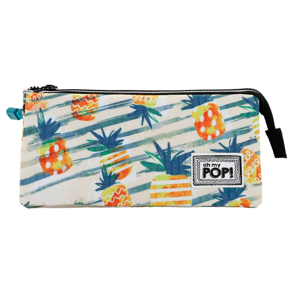 Portatodo - Triple bordado - Oh My Pop! Ananas - Amarillo 2/3