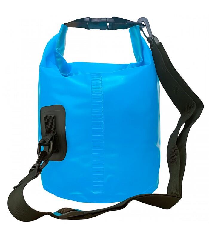 Bolsa impermeável translúcida 5L para atividades aquáticas, Azul 3/4