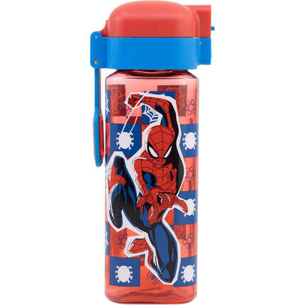 Botella Robot Con Cierre 550 ML Spiderman Arachnid Grid