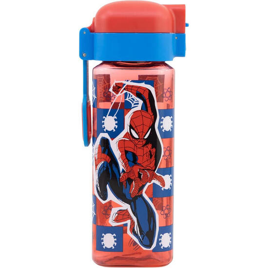Botella Robot Con Cierre 550 ML Spiderman Arachnid Grid
