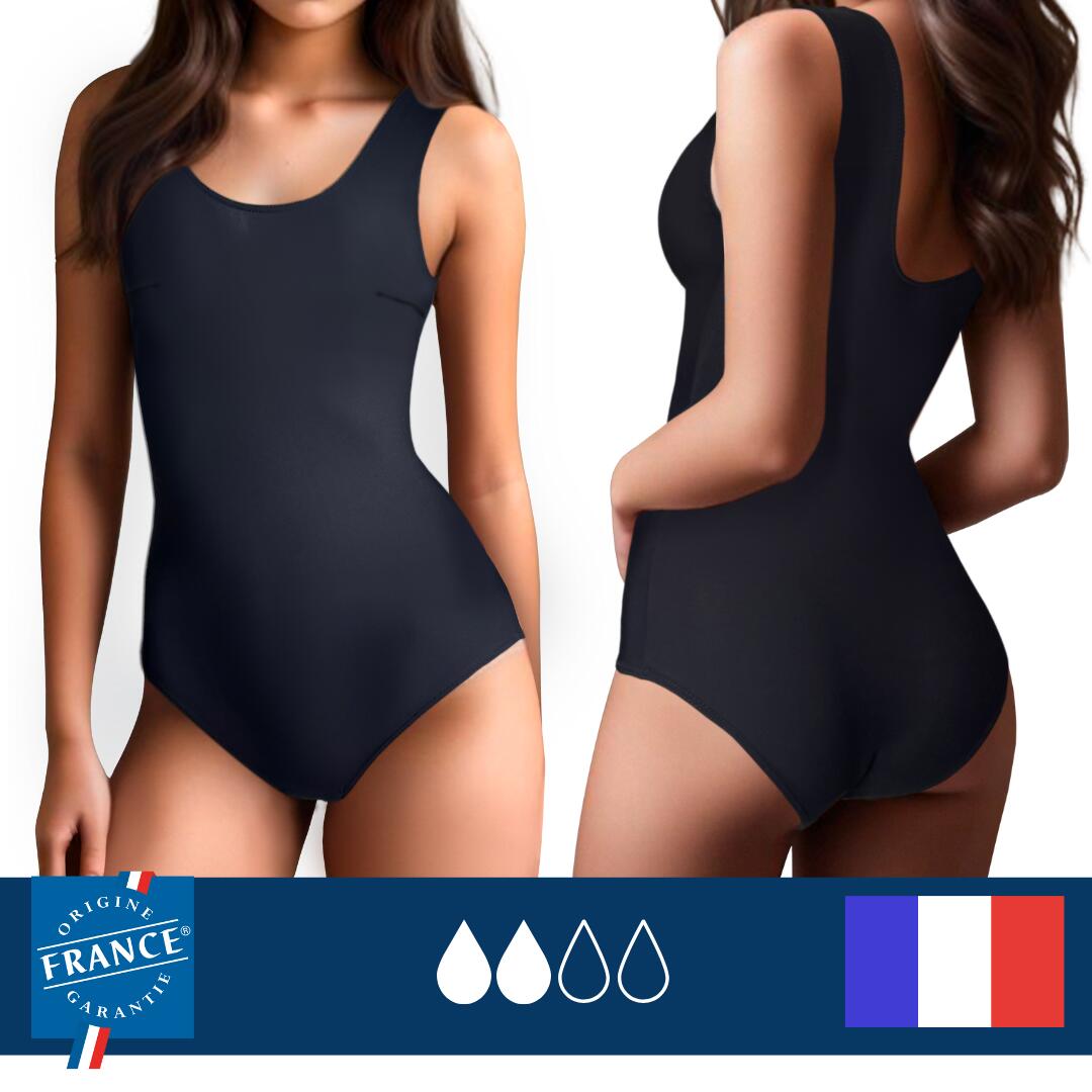 PLIM UNDERWEAR Fato de banho menstrual de 1 peça clássico adolescente - Fluxo Médio