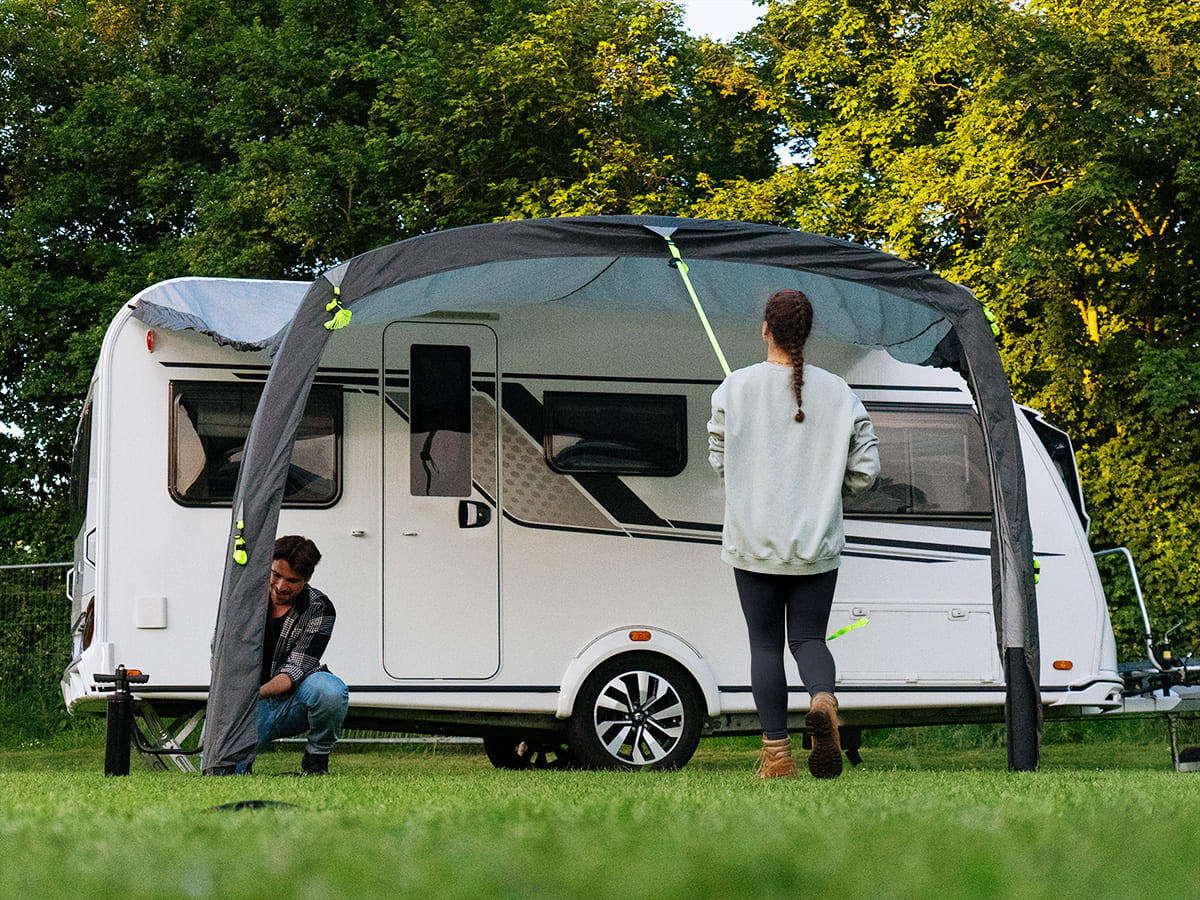 Tweedehands - Voortent Vika Air Caravan 400 - opblaasbare luifel - Caravan Tarp 4/7