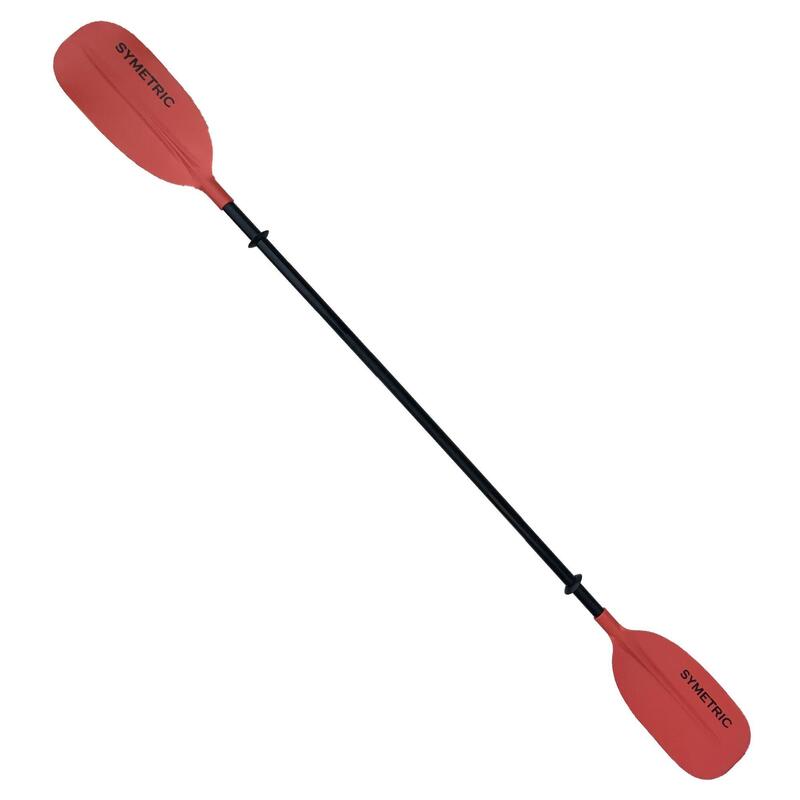 WIOSŁO KAJAKOWE DO PŁWANIA NA SPŁYW SCORPIO KAYAK SYMETRIC CZERWONE PROSTE