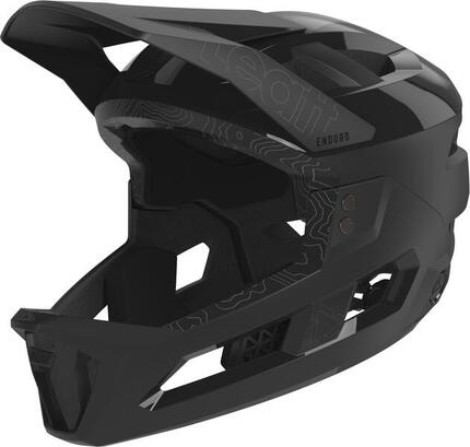 Helm mit abnehmbarem Kinnriemen Leatt Enduro 3.0 Schwarz