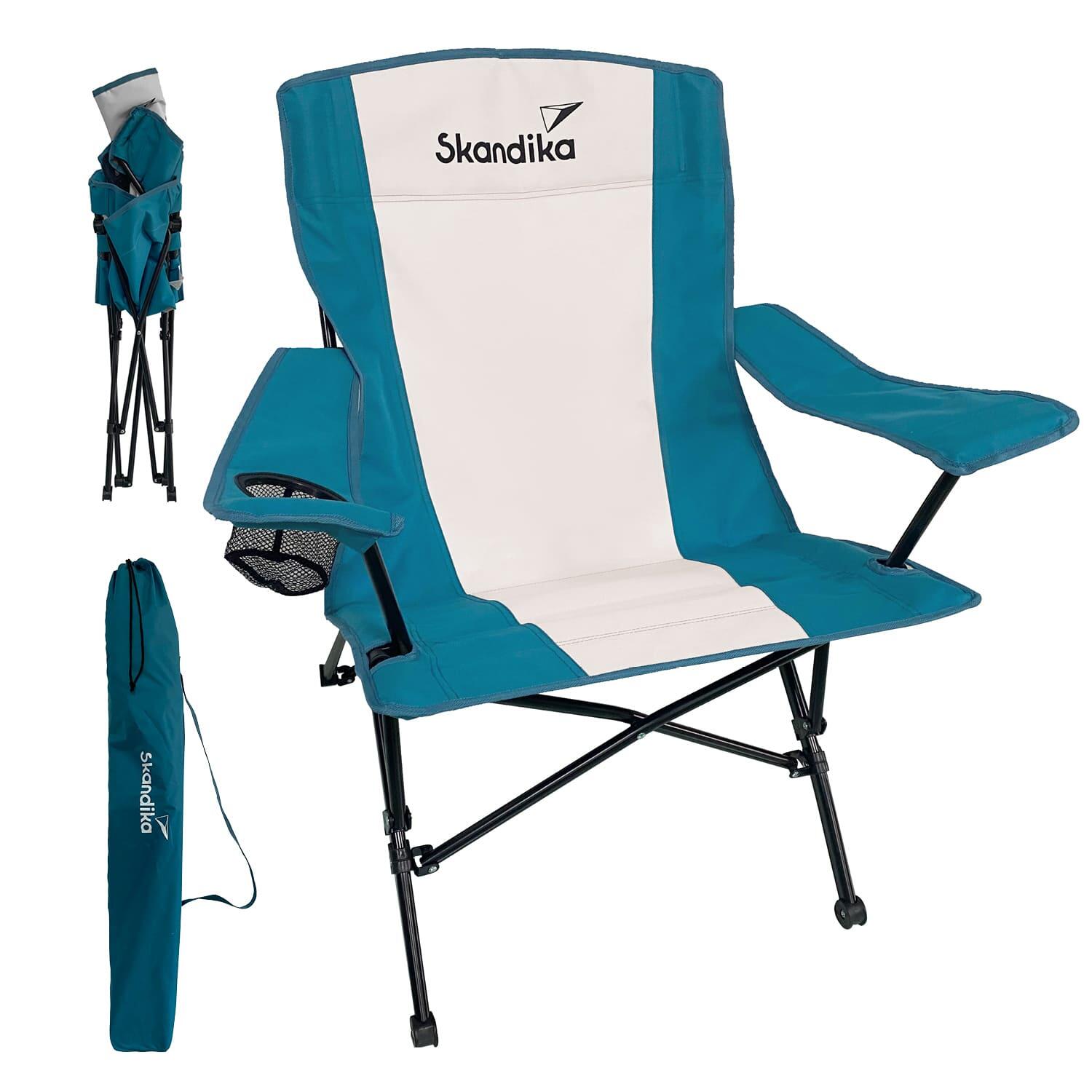 SKANDIKA Seconde vie - Chaise de camping pliante - Kolari - avec porte-gobelet