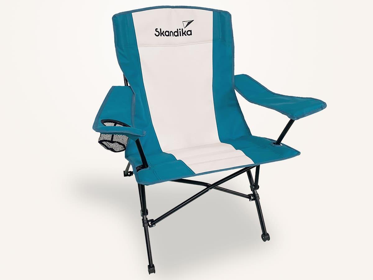 Gebraucht - Campingstuhl Kolari - Faltstuhl Klappstuhl Getränkehalter 136 kg 2/8