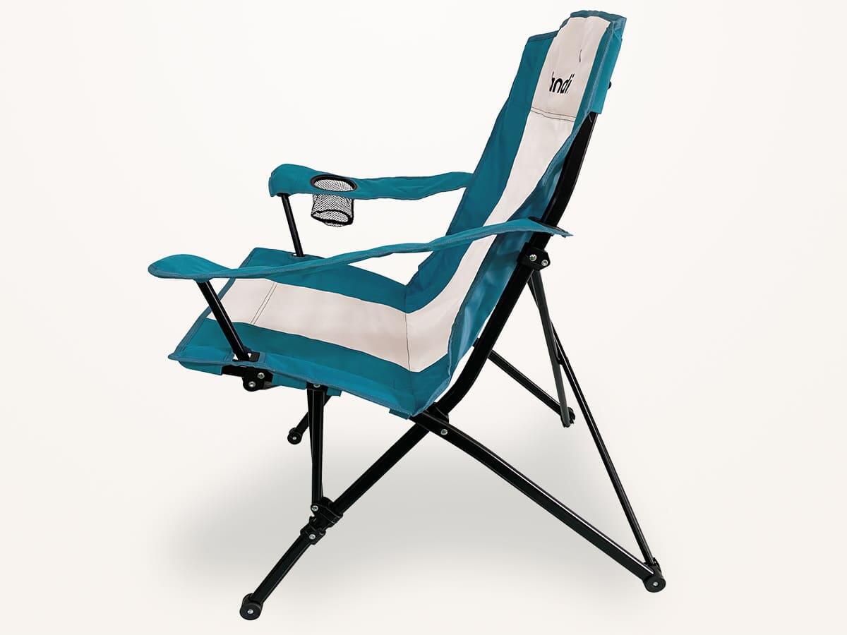 Gebraucht - Campingstuhl Kolari - Faltstuhl Klappstuhl Getränkehalter 136 kg 3/8
