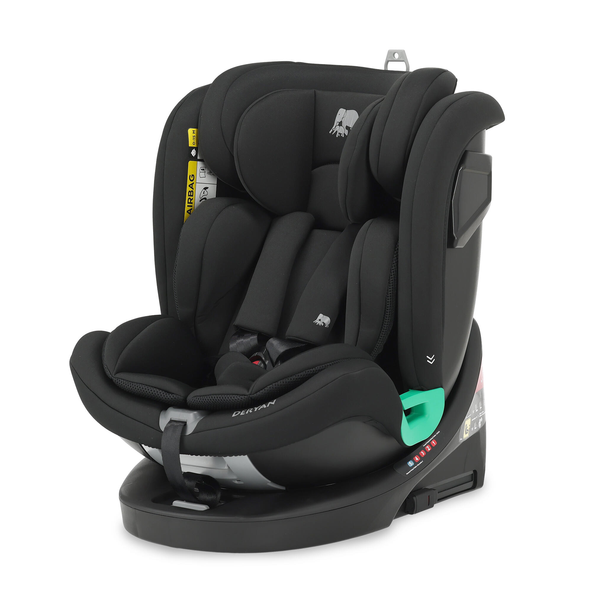 Colin Luxe i-Size Autosedačka - 0–12 Rokov - Otočná 360° - Čierna 7/7