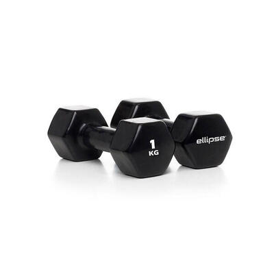 Set hexagonale vinyl dumbbells voor fitness en krachttraining