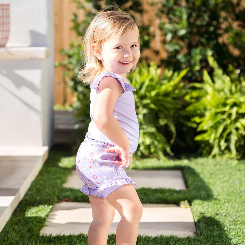 Costum de baie pentru copii cu scutec Splash About Happy Nappy Frills