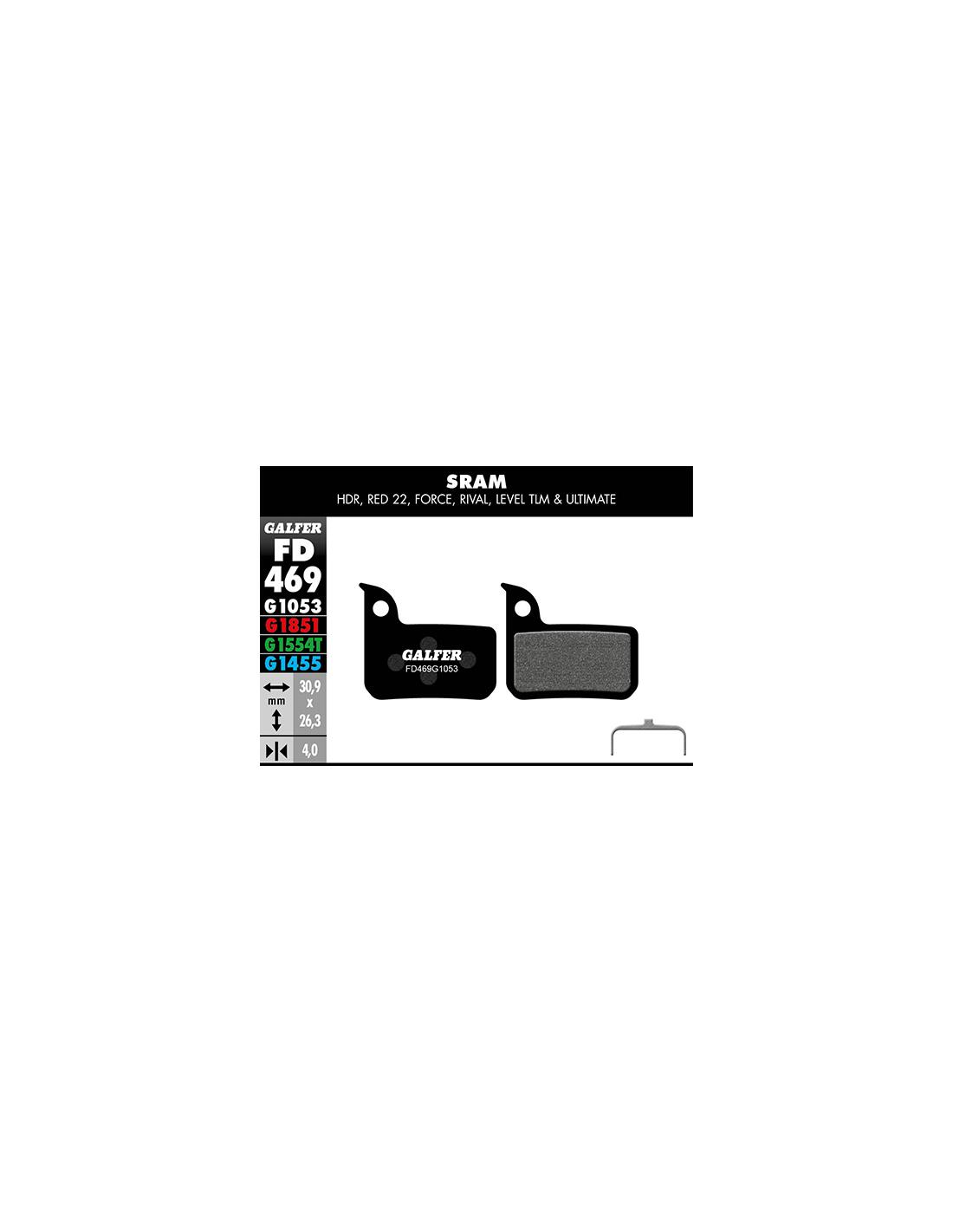 Pastilhas de travão standard para sram - preto