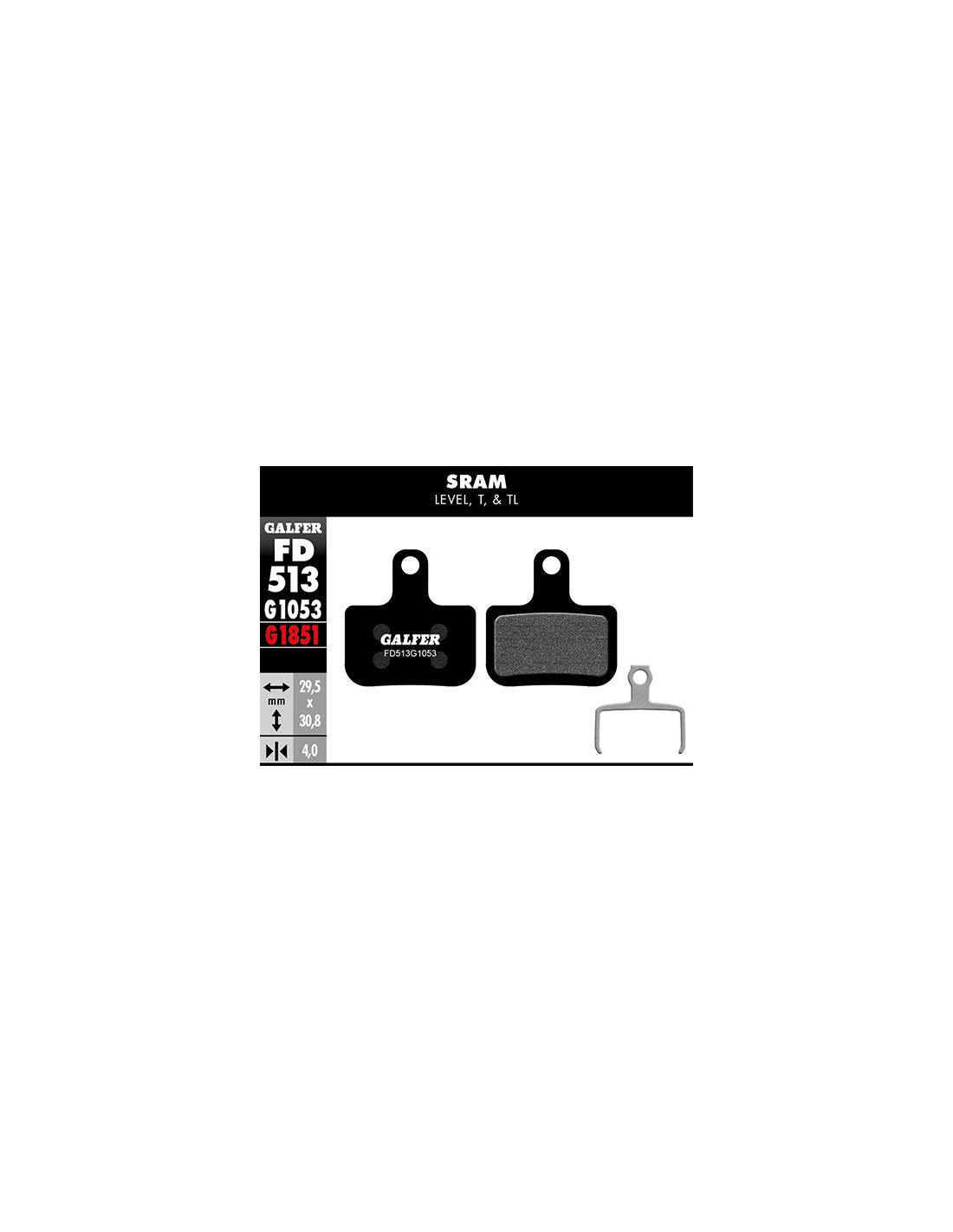 GALFER BIKE Pastiglie freno standard per Sram Level - Nero