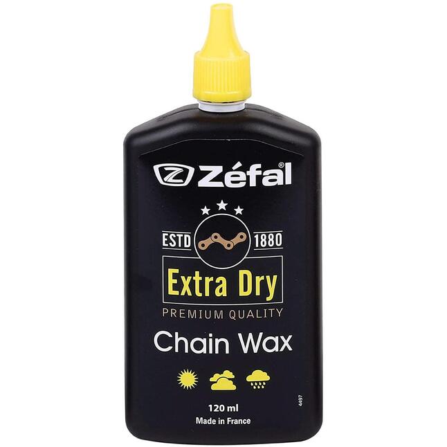 ZEFAL Extra Dry Wax -Lubrifiant chaîne vélo à Base de Cire 120 ML ZEFAL