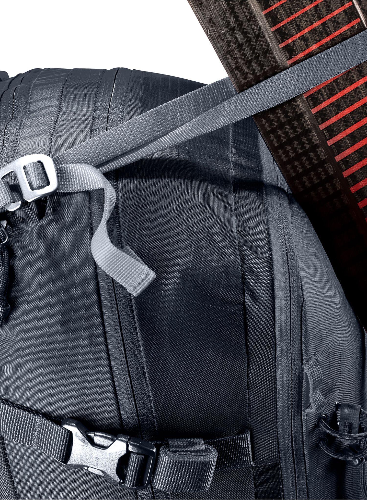 Deuter Freerider 30 L Sac à dos noir - accès arrière, fixation skis/snowboard 5/7