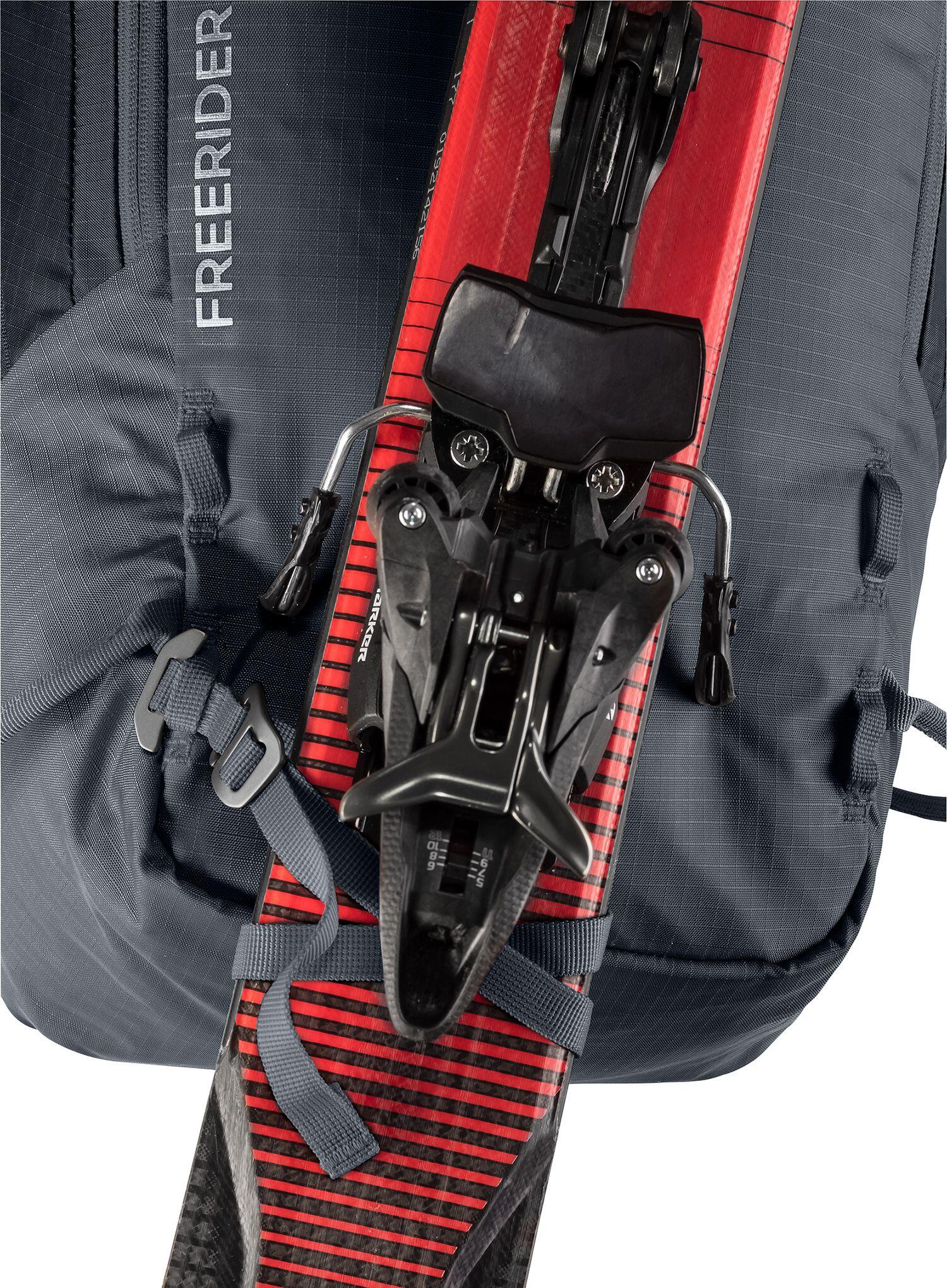 Deuter Freerider 30 L Sac à dos noir - accès arrière, fixation skis/snowboard 6/7