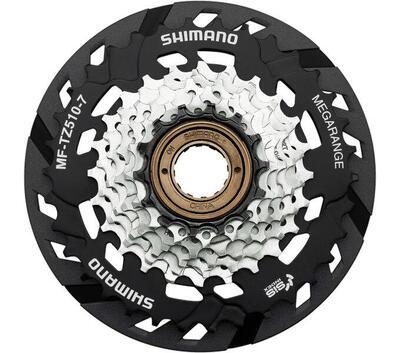 Shimano mf-tz510-7 versnellingsnaaf met 7 versnellingen
