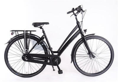 Aldo 28 inch c7 fiets alu ds50 mat zwart 7v rollerrem