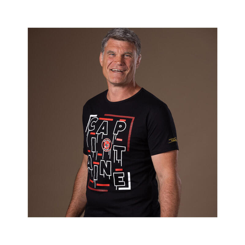 T-shirt manches courtes de rugby homme - Capitaine des Coqs - Fabien Pelous