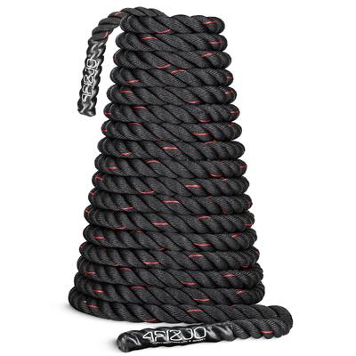 Power Battle Rope corda allenamento 4FIZJO nera