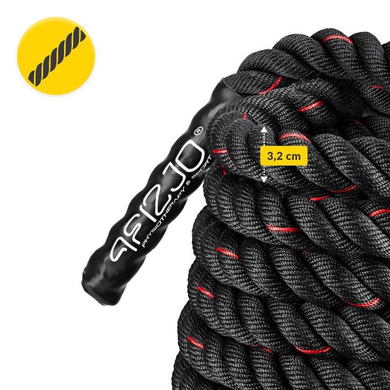 Cordă de antrenament 4FIZJO Power Rope