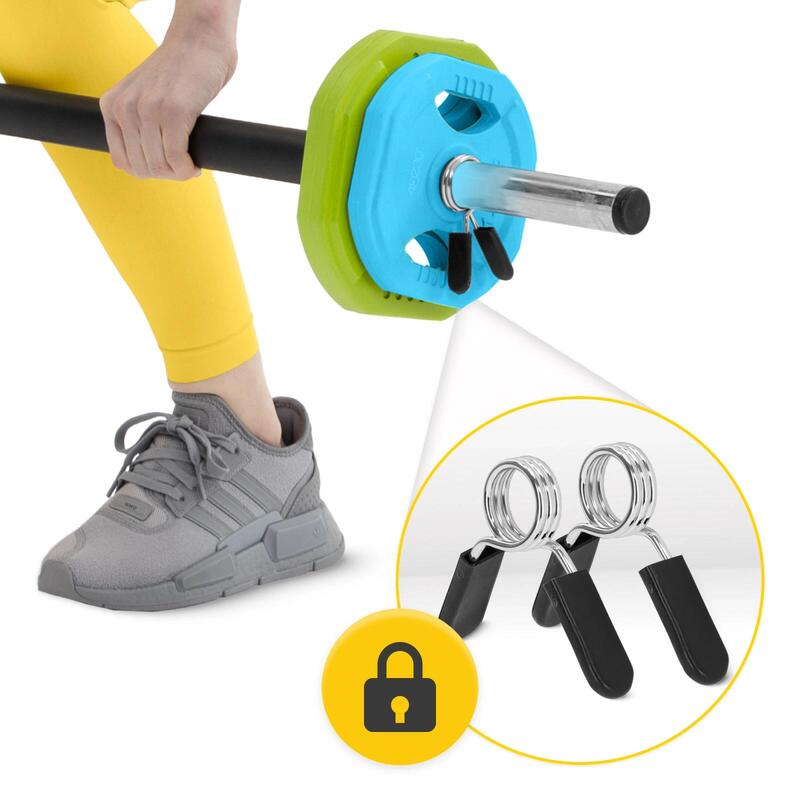 Bară de antrenament cu greutate din oțel 4FIZJO FITNESS
