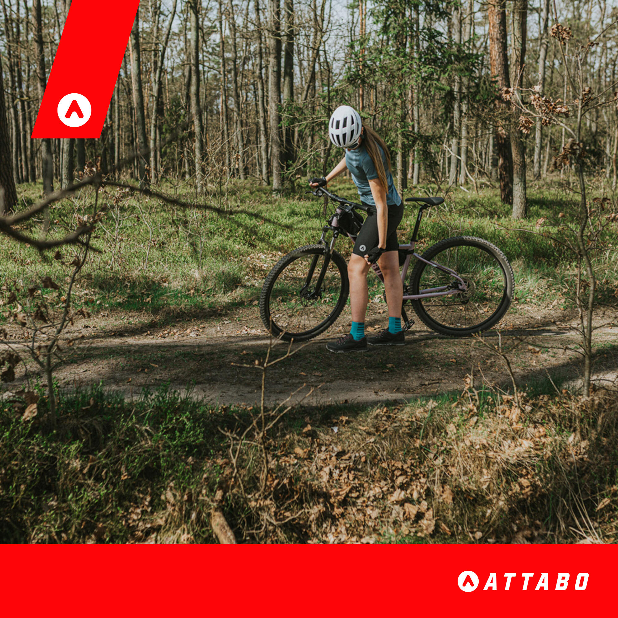 Pantalones cortos de ciclismo para mujer ATTABO Ryst 2 en 1 7/7