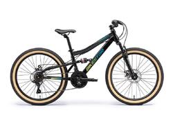 VTT 24" vélo enfant 9 ans, tout suspendu, 21 vitesses, frein à disque