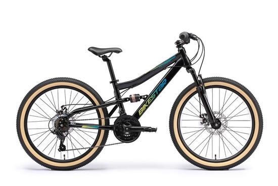 VTT 24" vélo enfant 9 ans, tout suspendu, 21 vitesses, frein à disque