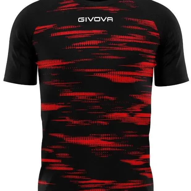Sportshirt Givova Pixel Zwart-rood