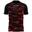 Tricou sport Givova Pixel Negru-Roșu