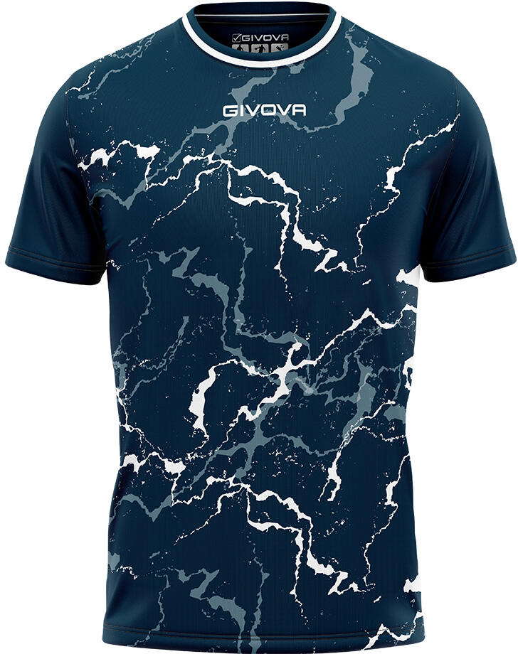T-shirt de sport Givova Grafite Bleu-blanc Bleu 2/5