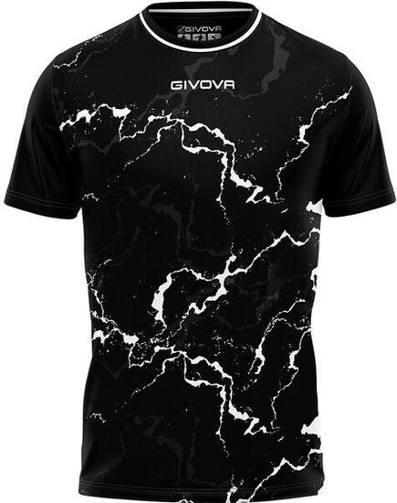 Givova Sport T-Shirt Graphit Schwarz-Weiß XL - Atmungsaktiv & Leicht