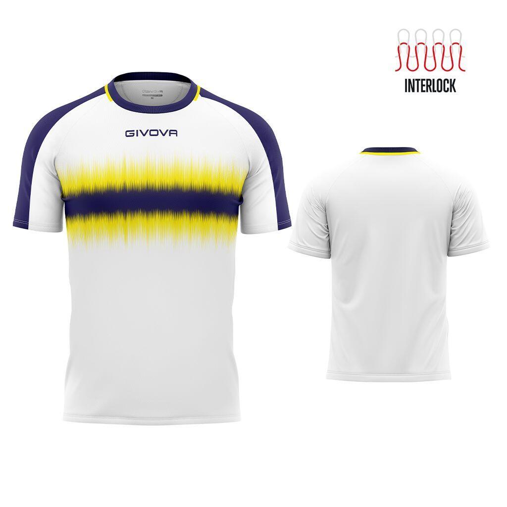 T-shirt Givova Radio Sport w Niebiesko-Żółtym Kolorze