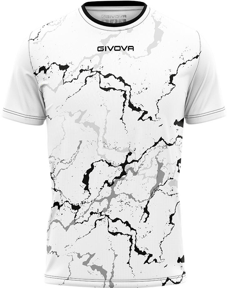 T-shirt de sport Givova Grafite, polyester interlock, noir, M 2/5